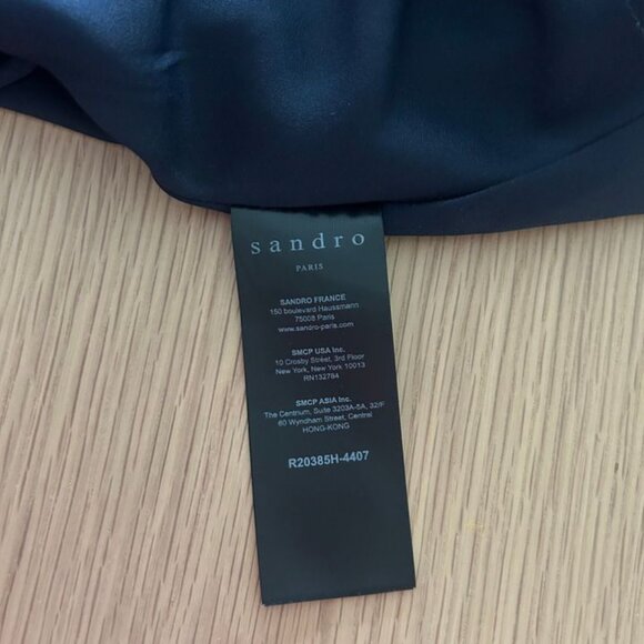 Sandro - Beaded dress with sheer effect - Picture 6 of 11